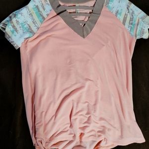 3/$10 Celeste Peach V Neck